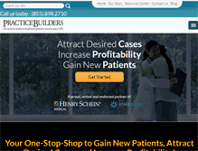 Tablet Screenshot of practicebuilders.com